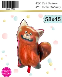 Wypanda Red Foil Balloon (58cm*45cm)
