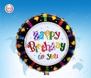 Happy Birthday 18" Foil Balloon (45cm.)