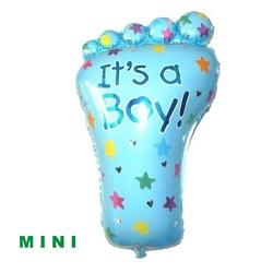 Mini Foot Foil Balloon, It's a Boy