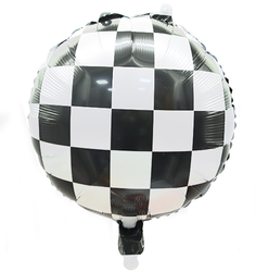 Šachovnicový fóliový balónek 18" (45 cm).)