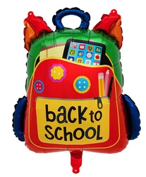 "Back to School" Foil Backpack Balloon (64cm*54cm)