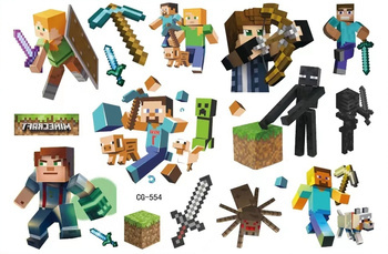 Dětské herní tetování, Minecraft, Pixels (1 ks)