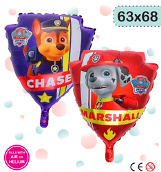 Fóliový balónek Psí hlídka Chase Marshall Shield (63 cm*68 cm)