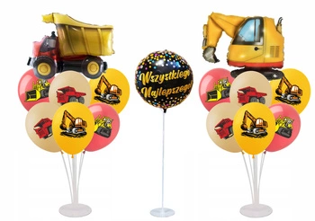 Set of construction balloons - perfect for birthdays and themed parties