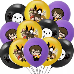 Harry Potter printed rubber balloons (12 pcs.)
