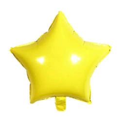 Pastel Yellow Foil Star 18" (45cm).)