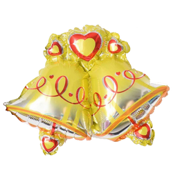 Foil Balloon mini "Gold Bells"