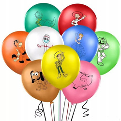 Balony gumowe z nadrukiem Toy Story (9 szt.)
