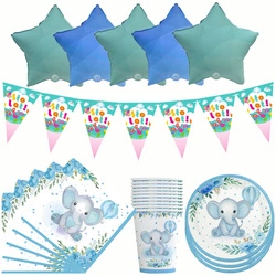 Birthday Set with Elephant - Party Decorations (46 items)