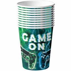 Paper cups "Game On" - 10 pcs.