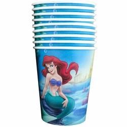 Paper cups mermaid party decoration 10 pcs.