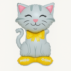 Foil balloon in the shape of a cat 60"42 cm