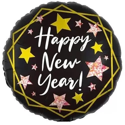 Happy New Year 18" (45cm) foil balloon.)