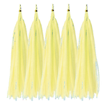 Хвостик для повітряних кульок Слонова кістка, китиця (5шт)