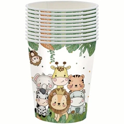 Safari Paper Cups - Animals, 10 pcs.