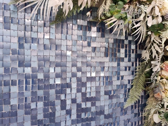 Sequin Panels Matte Blue (30cm*30cm)
