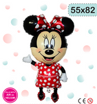 Červený fóliový balónek Minnie Mouse (55 cm * 82 cm)