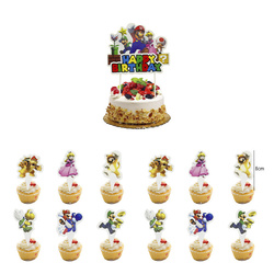 Narozeninový dort toppers - Super Mario Party