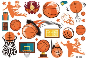 Tattoos for Kids Goal Basketball (1 pc)