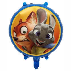 Balon foliowy Zootopia Nick i Judy 18 cali (45 cm) – balon urodzinowy