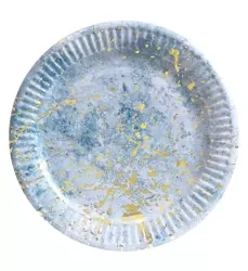 Papírové talíře Blue Marble (10 kusů).)