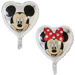 Stříbrný balónek Minnie Heart 18" (45 cm).)