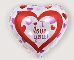 Фольгована кулька "Я тебе кохаю" 18" (45 см).)