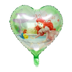 Balon foliowy Księżniczka, Ariel Syrenka 18" (45cm.)