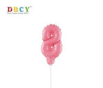 Balon cyferka na patyczku "8"