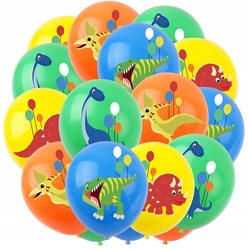 Printed rubber balloons Dinosaurs (8 pcs.)