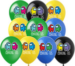 Balony gumowe z nadrukiem Among US (10 szt.)