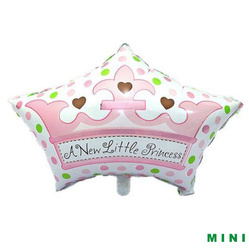 Mini nová malá princezna fóliový balónek