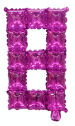 POP IT 8 Růžová (40cm) Fóliové číslo