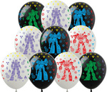 Balony gumowe z nadrukiem Transformery (10 szt.)