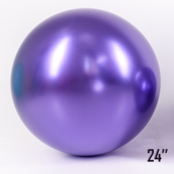 Obří balón 24" CHROME, fialový (1 ks).)