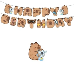 Capybara Paper Garland Happy Birthday