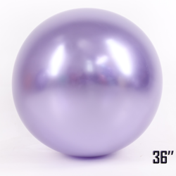 Obří 36" balón CHROME, lila (1 ks).)