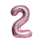 Balon Foliowy Cyferka "2" RoseGold Brokat (100cm.)