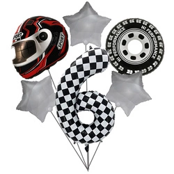 Set of Balloons for 6th Birthday Race