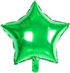 Foil Star Green 18" (45cm.)