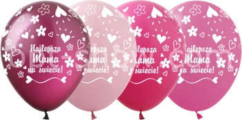 Best Mom printed rubber balloons (10 pcs.)