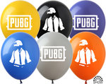 Balony gumowe z nadrukiem PUBG (10 szt.)
