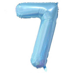 Balon Foliowy Cyferka "7" Błękitna (100cm.)
