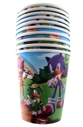 Sonic paper cups - 10 pcs. | SEGA | Party hit for fans