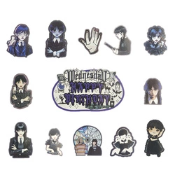 Birthday toppers "Wednesday" - Dark Elegance on your Cake (12+1)