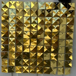 Sequin Panels Diamond Bright Gold £M (30cm*30cm)