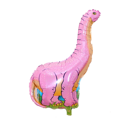 Růžový dinosaurus fóliový balónek (68 cm * 96 cm)