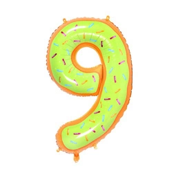 Balon Foliowy Cyferka "9" Ciasteczko (100cm.)