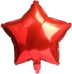 Foil Star Red 18" (45cm.)