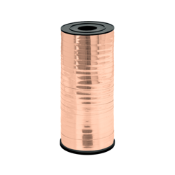 Růžově zlatá metalizovaná balónová stuha (5 mm*92 m)